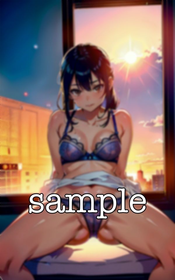 サンプル画像3:下着スペシャル！Eカップのおっぱいのエロキャラ！朝方から開脚したらまんこの筋がくっきりと・・・(人生にSEX捧げてます編集部) [d_368738]