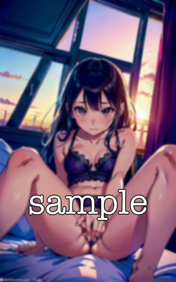 サンプル画像4:下着スペシャル！Eカップのおっぱいのエロキャラ！朝方から開脚したらまんこの筋がくっきりと・・・(人生にSEX捧げてます編集部) [d_368738]