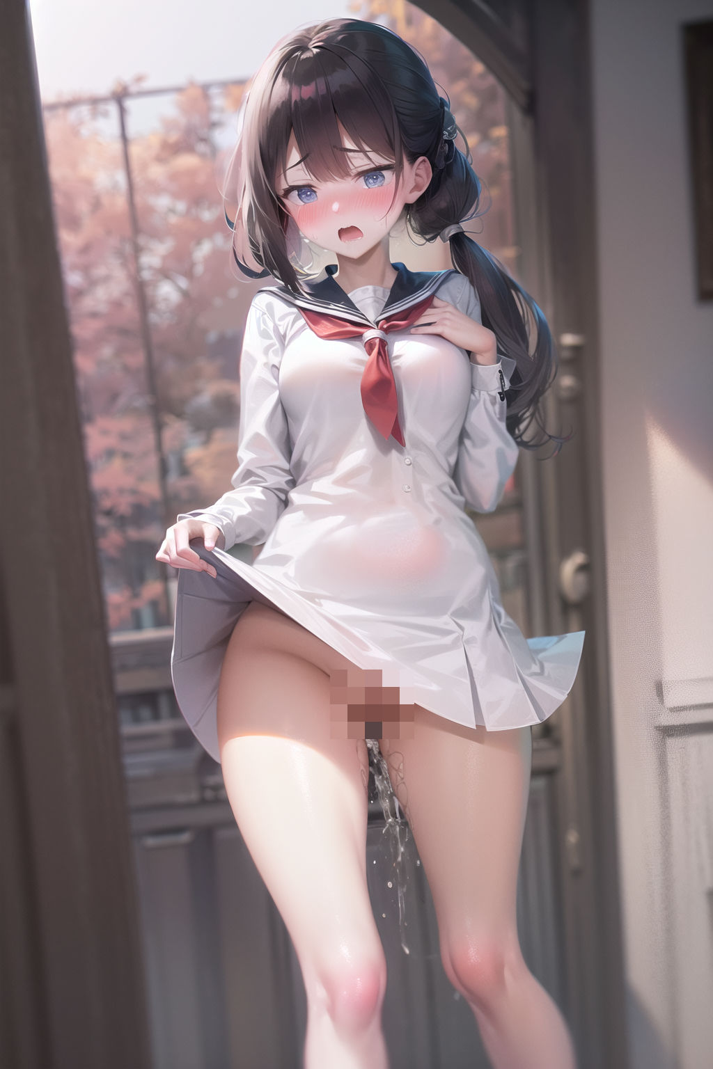 サンプル画像5:女子校生ラブジュース垂れ流し（おもらし女子校生シリーズ 2）(ふぇち本舗) [d_368752]