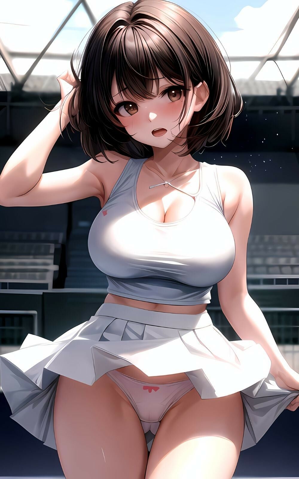 サンプル画像1:テニス部の女子校生たちとやりまくり(Aidoll) [d_368796]