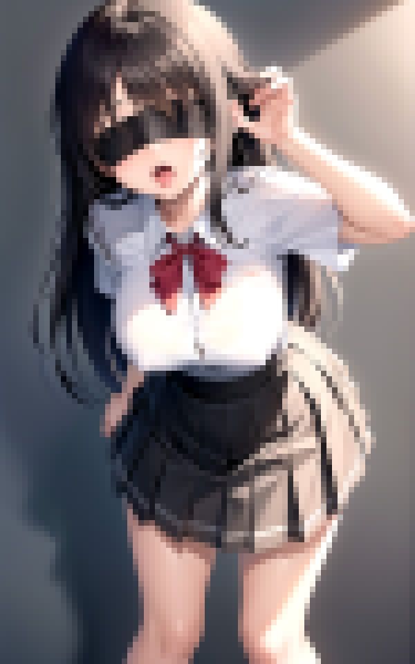 サンプル画像3:目隠しプレイ集(レモンガールズ) [d_368853]