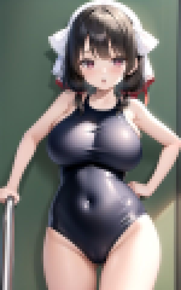 ロリ巨乳とスクール水着のサンプル画像 6