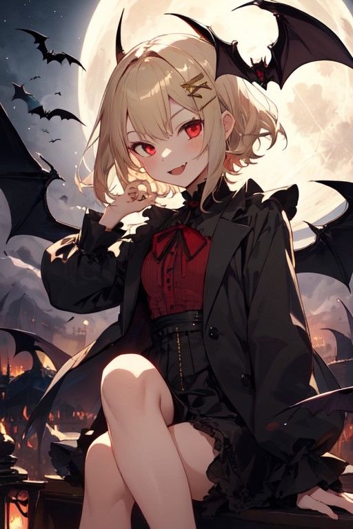 サンプル画像1:吸血鬼ちゃんのえっちな画像(ニワトリドリーム) [d_368897]