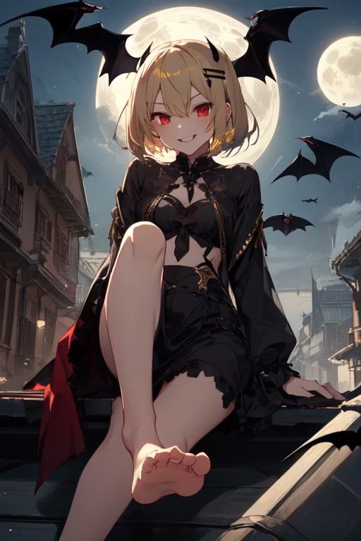 サンプル画像4:吸血鬼ちゃんのえっちな画像(ニワトリドリーム) [d_368897]