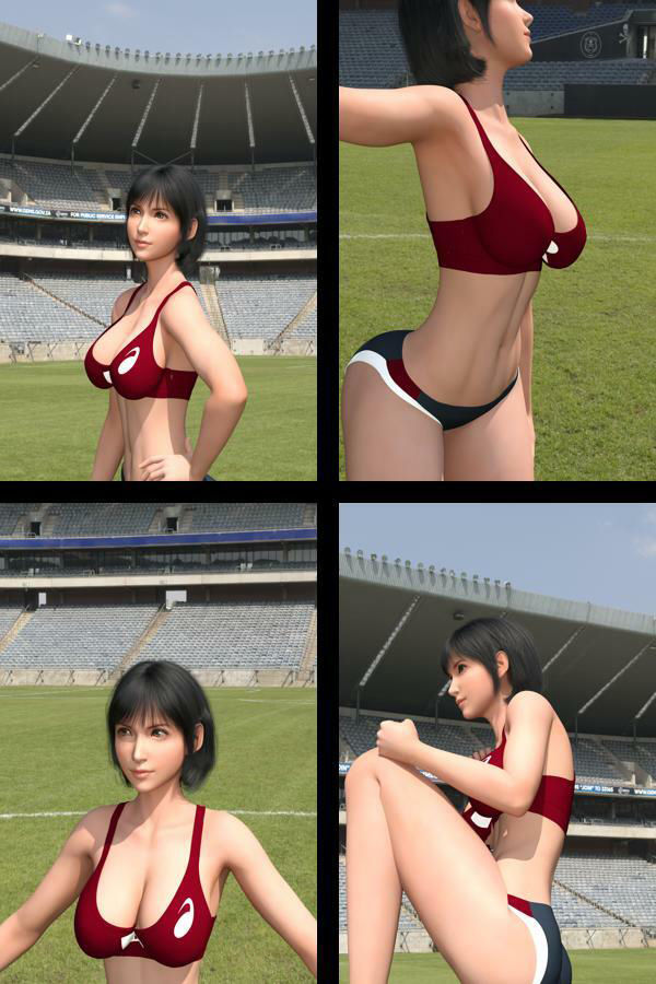 サンプル画像2:フェティッシュ陸上女子写真集『霧島愛結衣（きりしまめい）』Sporty（スポーティ）-01(Ozone_Layer) [d_368974]