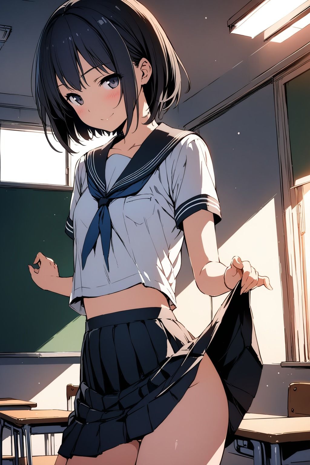 サンプル画像1:黒髪JKとエッチ(ちょこくりーむ工房) [d_369020]