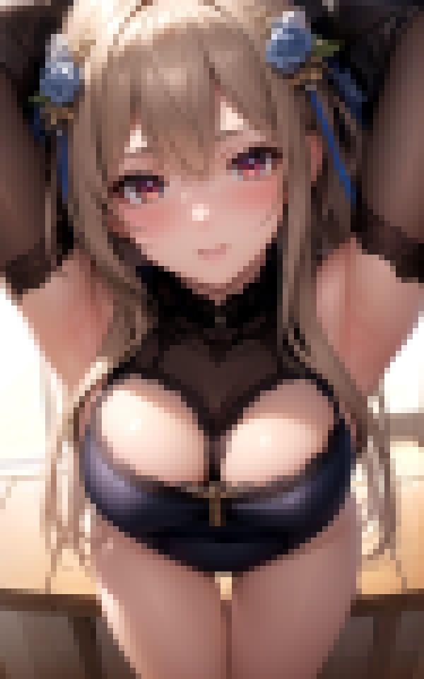 サンプル画像1:天然爆乳素人ちゃんの水着撮影？？(エロAIエディションズ) [d_369040]