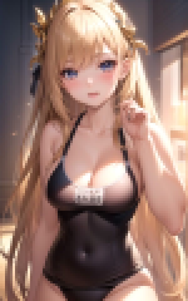 サンプル画像4:スク水姿の幼馴染みがいきなり誘惑(エロAIエディションズ) [d_369049]