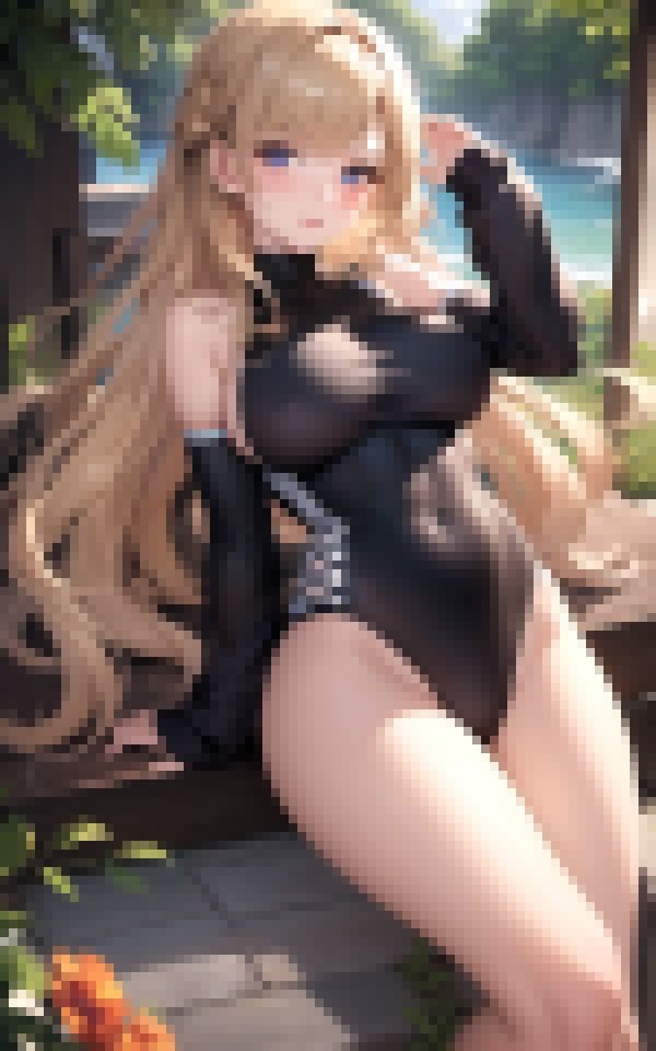 サンプル画像5:スク水姿の幼馴染みがいきなり誘惑(エロAIエディションズ) [d_369049]