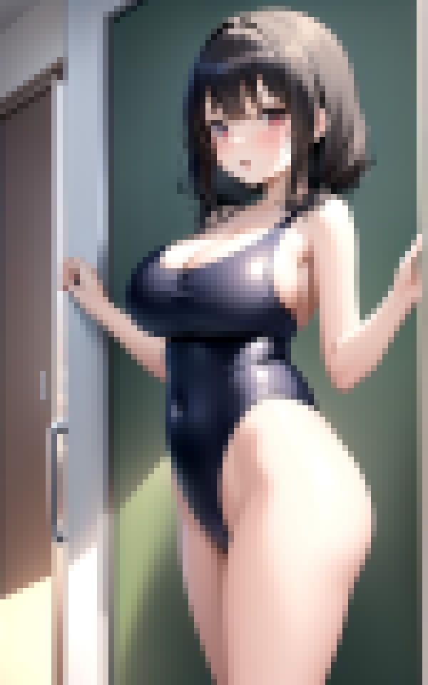 サンプル画像1:ロリ巨乳スク水写真〜スク水ロリ巨乳しか勝たん？〜(艶技のマトリクス) [d_369065]