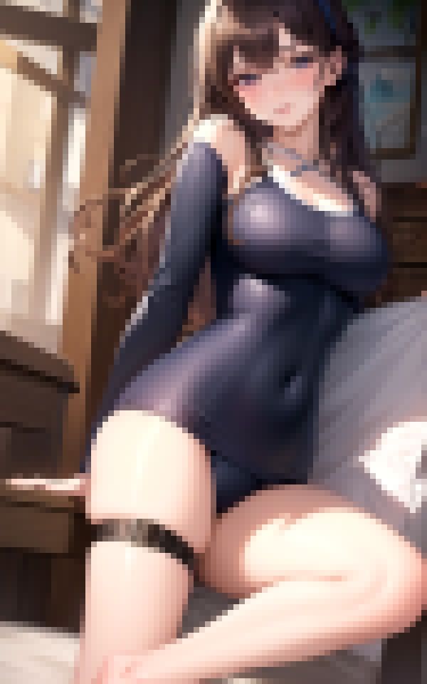 サンプル画像4:妹にスク水を着させてみました。(艶技のマトリクス) [d_369067]