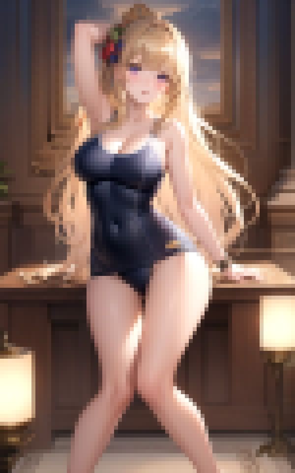 サンプル画像5:妹にスク水を着させてみました。(艶技のマトリクス) [d_369067]