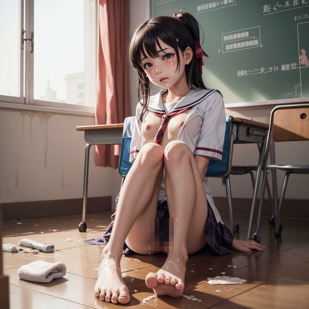 サンプル画像6:学校の肉便器さん(情熱ニクス) [d_369079]