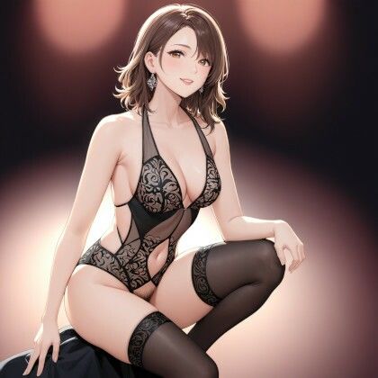 サンプル画像2:「母性熟女」KnitMomのイラスト集，R18アート作品(KnitMom) [d_369198]