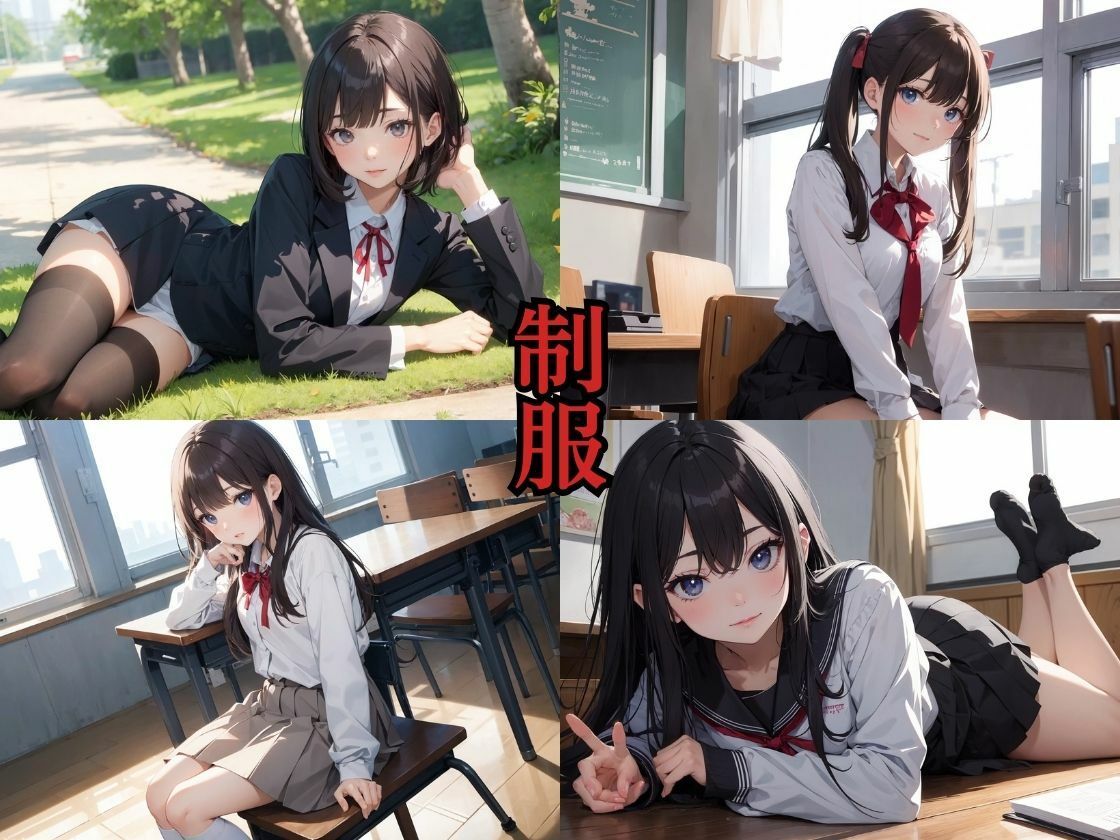 サンプル画像1:制服女子全員調教(えちまる。) [d_369221]