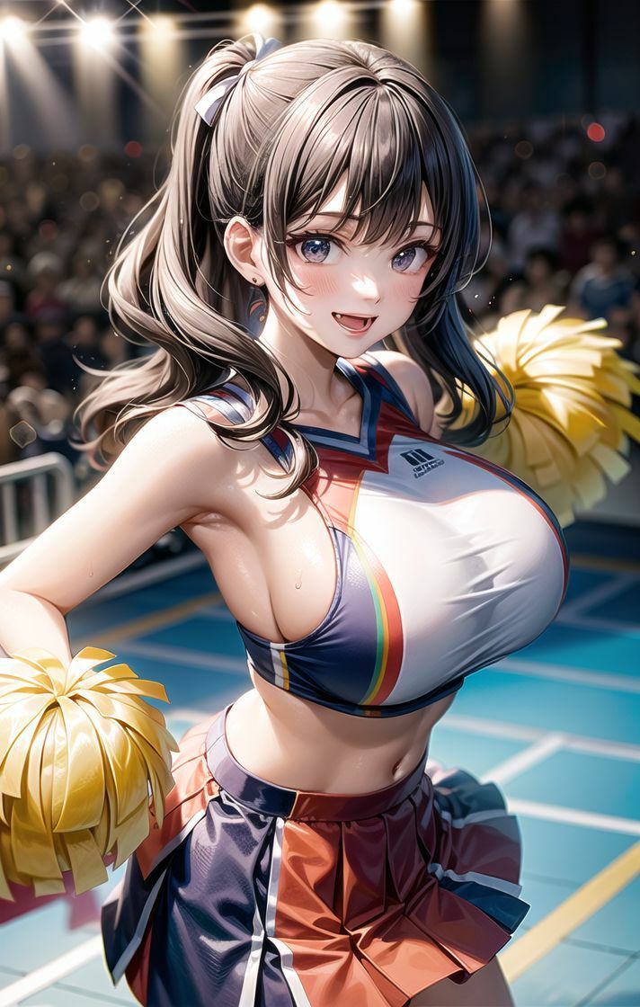 サンプル画像1:チアガールと夏の秘め事(えっちらおっちら) [d_369444]