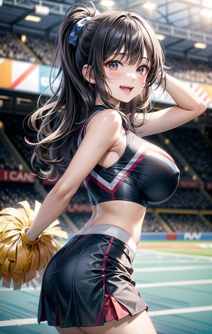 サンプル画像2:チアガールと夏の秘め事(えっちらおっちら) [d_369444]