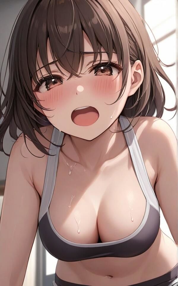 サンプル画像6:スポーツ女子の汗で濡れたユニフォーム 体中がアツいヨ！(妖艶なボディ) [d_369480]