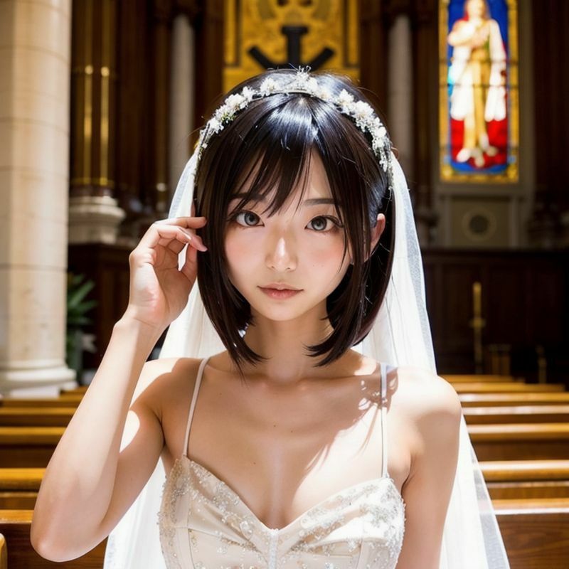 サンプル画像1:純白なわたし 結婚しよう(柴崎莉子) [d_369518]