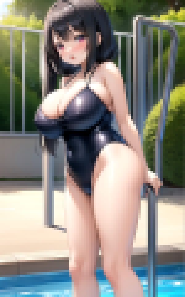 サンプル画像1:ロリ巨乳ビッチ！童顔の姉はプールで男子を誘惑ぱふぱふ(インフォエロティカ) [d_369534]