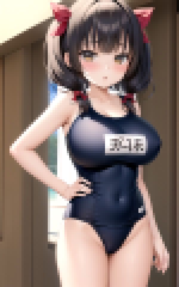 サンプル画像2:ロリ巨乳ビッチ！童顔の姉はプールで男子を誘惑ぱふぱふ(インフォエロティカ) [d_369534]