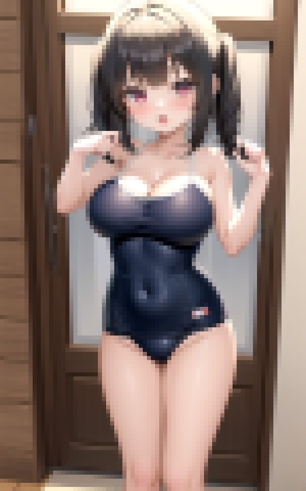 サンプル画像3:ロリ巨乳ビッチ！童顔の姉はプールで男子を誘惑ぱふぱふ(インフォエロティカ) [d_369534]