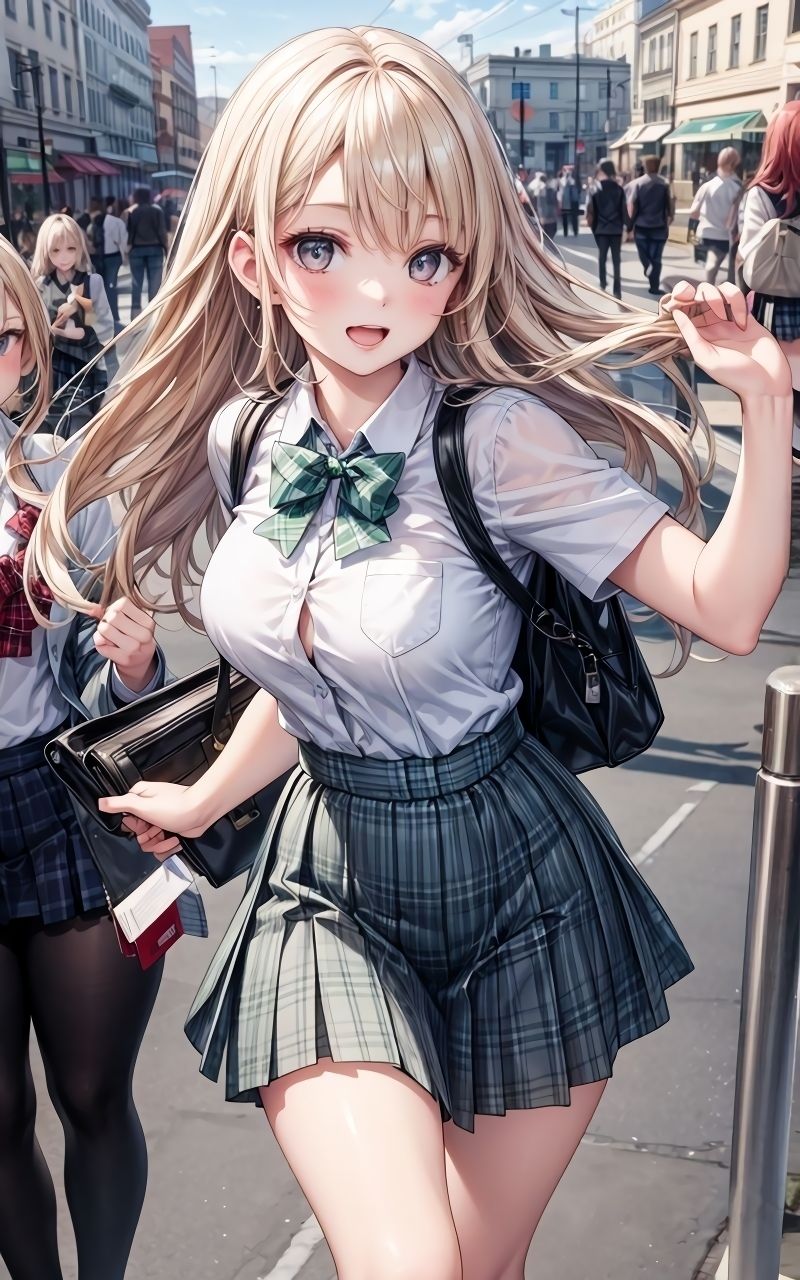 サンプル画像1:グラビア＆裏画像 JKアイドル 森下みつき(AIらぼんぬ) [d_369635]