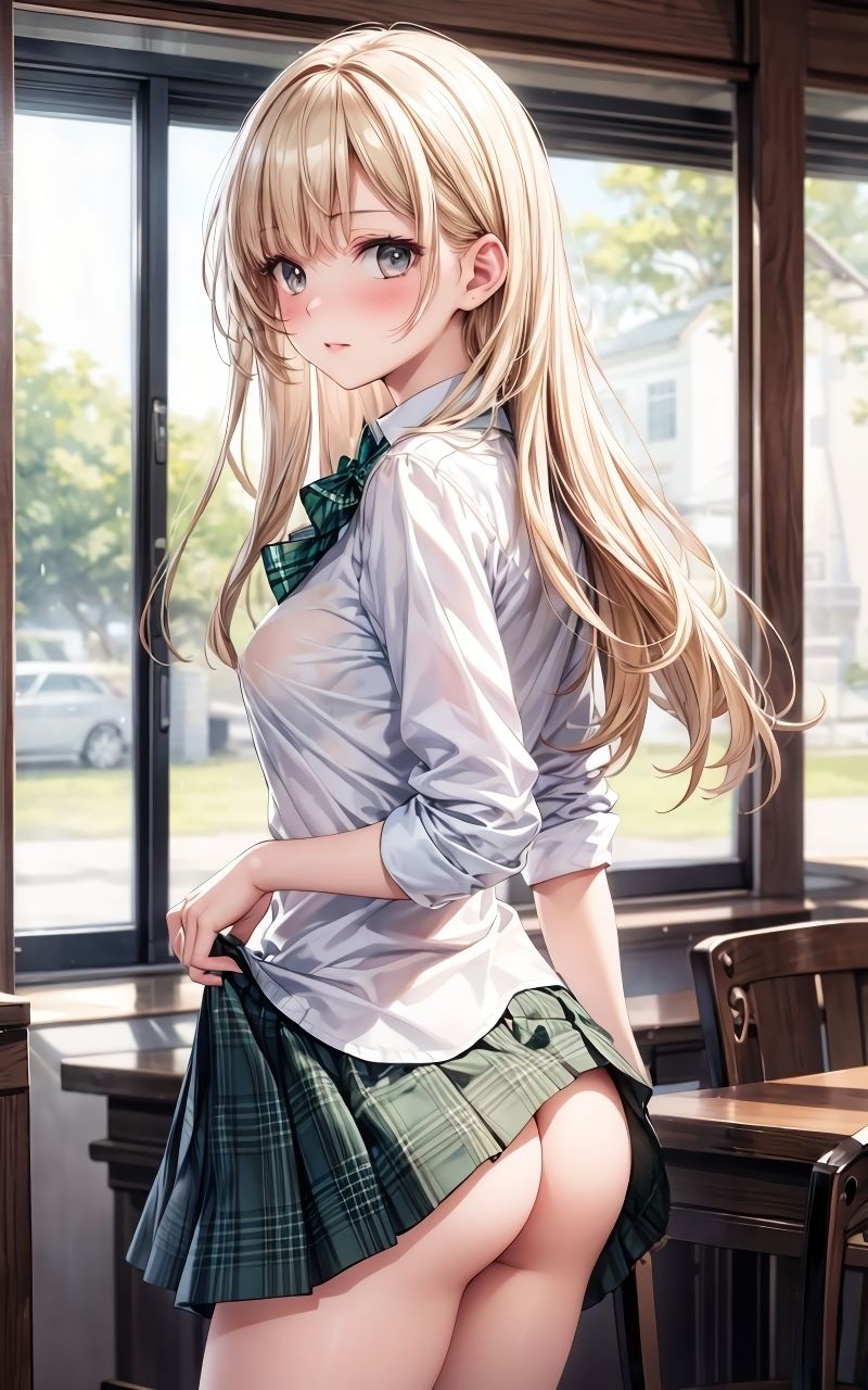 サンプル画像3:グラビア＆裏画像 JKアイドル 森下みつき(AIらぼんぬ) [d_369635]