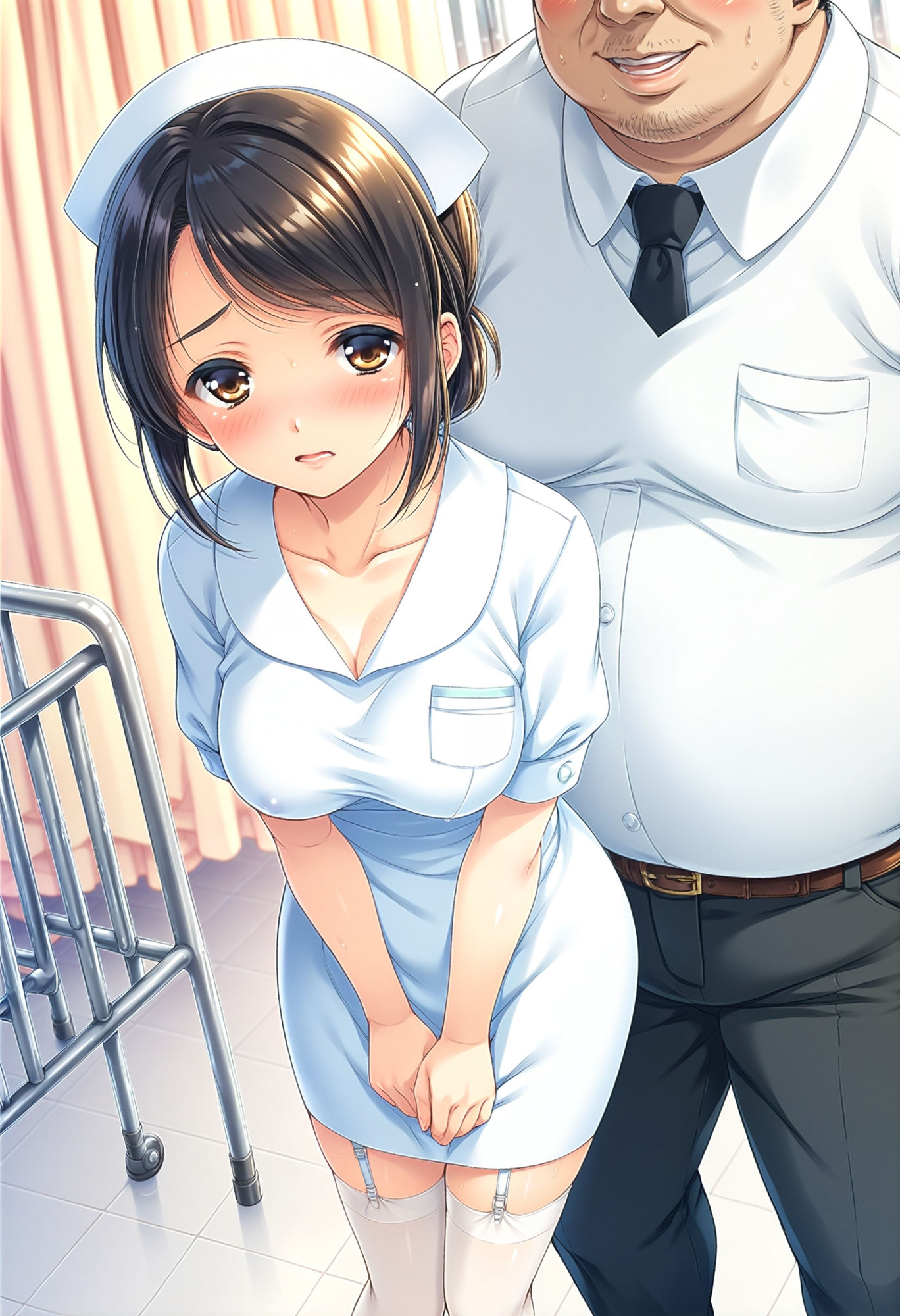 サンプル画像1:淫欲病棟 敗北の退魔士(絵心あいのAI生成アトリエ) [d_369679]