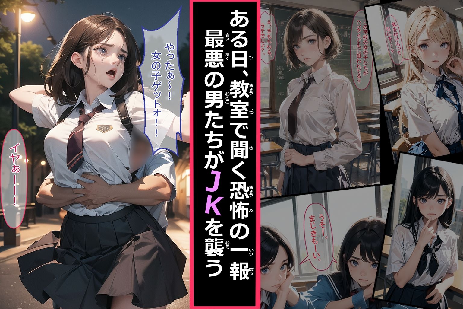 サンプル画像1:犯●れ美少女シリーズ_ヘンタイおやじに捕まったJKの末路(裏だろす) [d_369708]