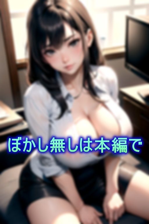 サンプル画像4:規格外の爆乳＆デカ尻で職場の同僚男性全員を無意識に挑発しまくるOLお姉さん(AIみっくす) [d_369800]