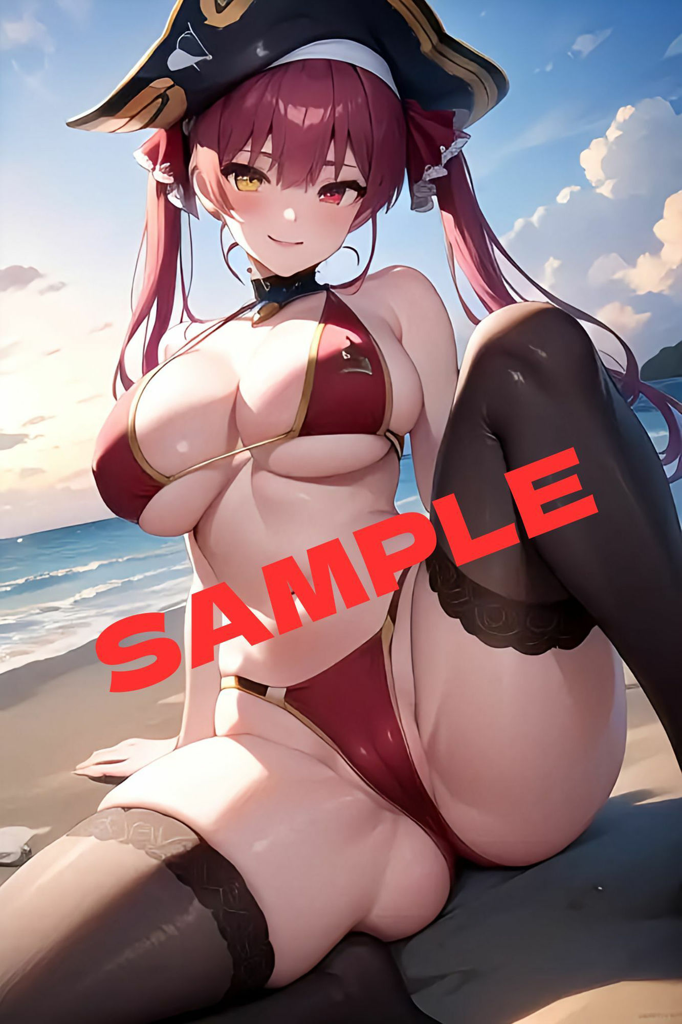 サンプル画像2:宝鐘マ〇ン 一味のエチエチ歓迎会(かわいあい) [d_369830]