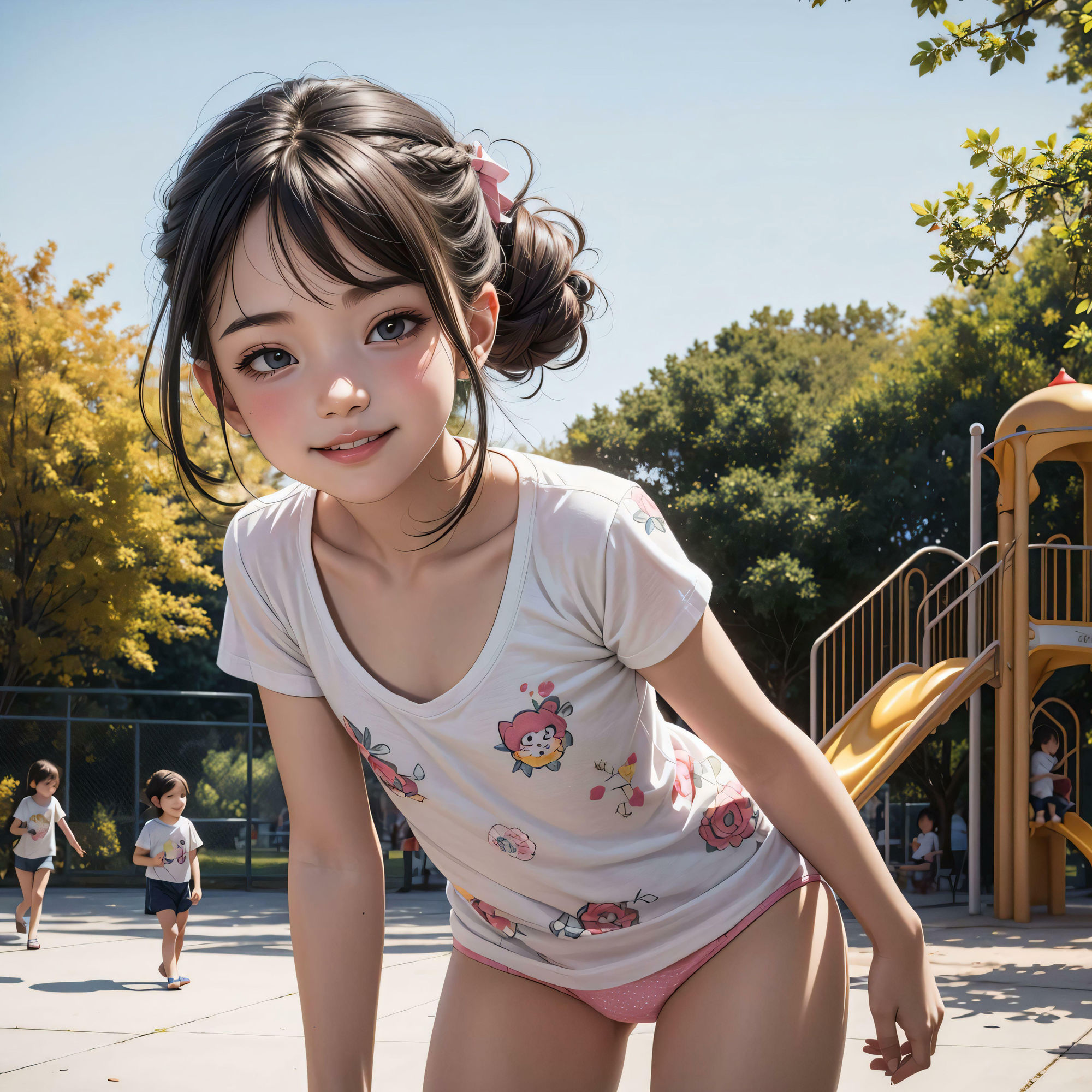 サンプル画像2:令和綿パンツ公園(朱唇の誘惑) [d_369860]