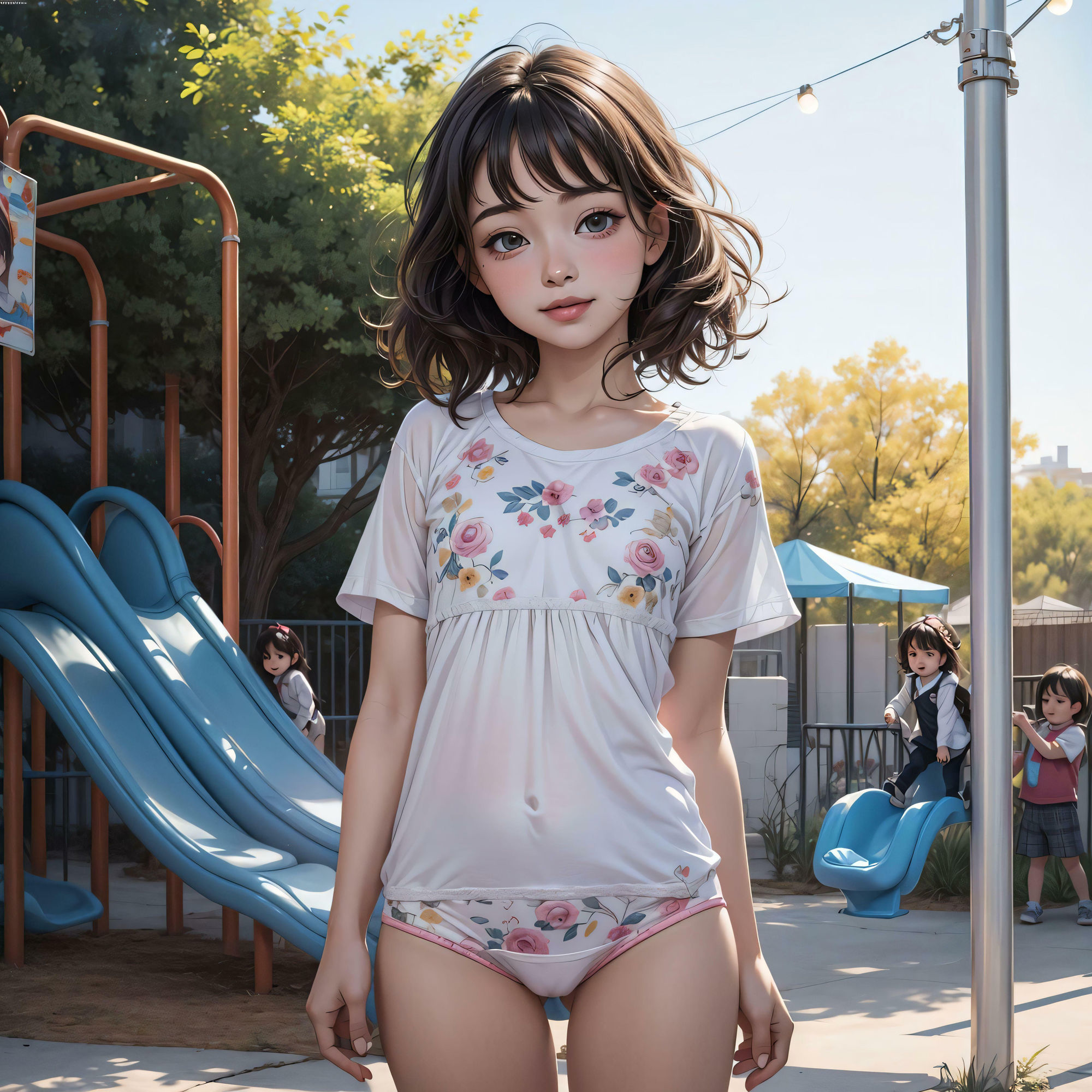 サンプル画像3:令和綿パンツ公園(朱唇の誘惑) [d_369860]