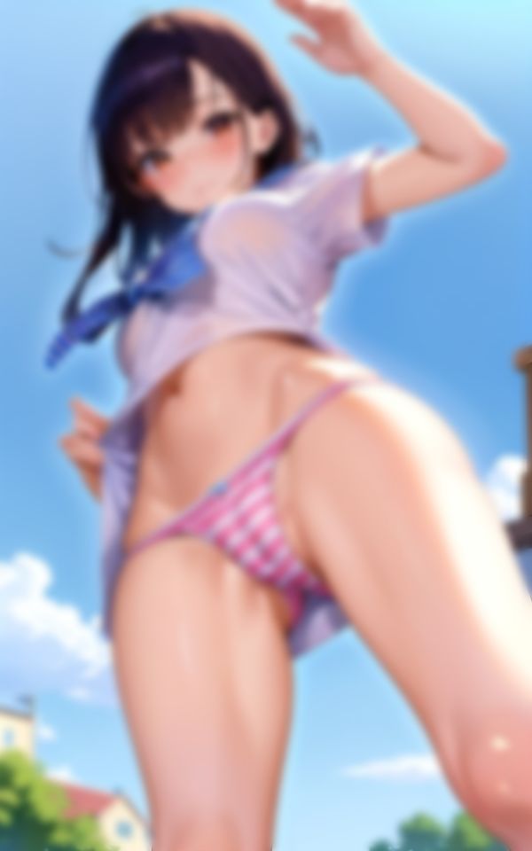 サンプル画像6:縞パンもろ見えエロすぎ美女撮影写真集89枚(あいの製作委員会) [d_369898]