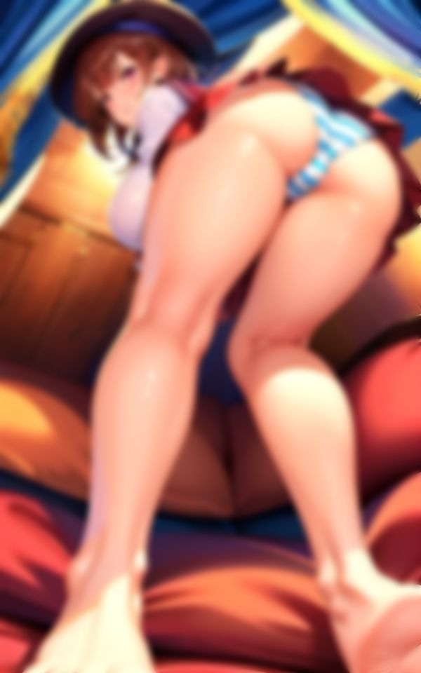 サンプル画像2:縞パンで誘惑してくるエロすぎ痴女ちゃんの撮影集(AIらぶSHOW) [d_369899]