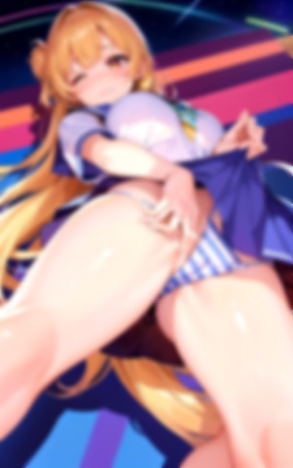 サンプル画像3:縞パンで誘惑してくるエロすぎ痴女ちゃんの撮影集(AIらぶSHOW) [d_369899]