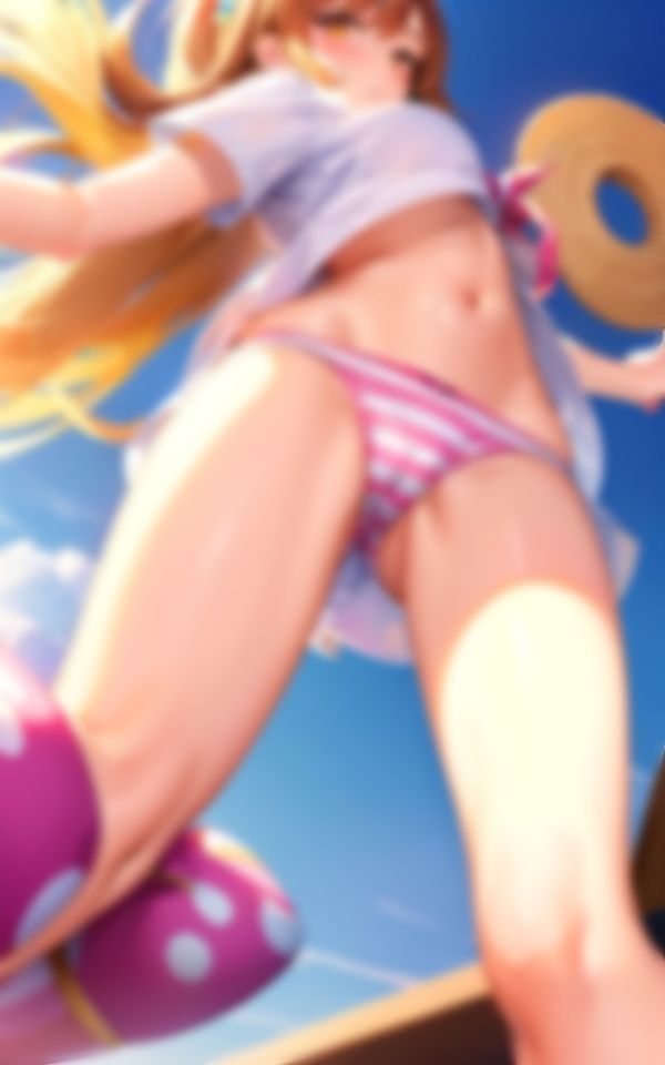 サンプル画像4:縞パンで誘惑してくるエロすぎ痴女ちゃんの撮影集(AIらぶSHOW) [d_369899]