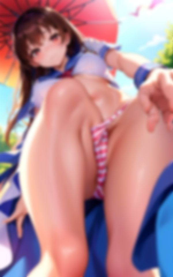 サンプル画像5:縞パンで誘惑してくるエロすぎ痴女ちゃんの撮影集(AIらぶSHOW) [d_369899]