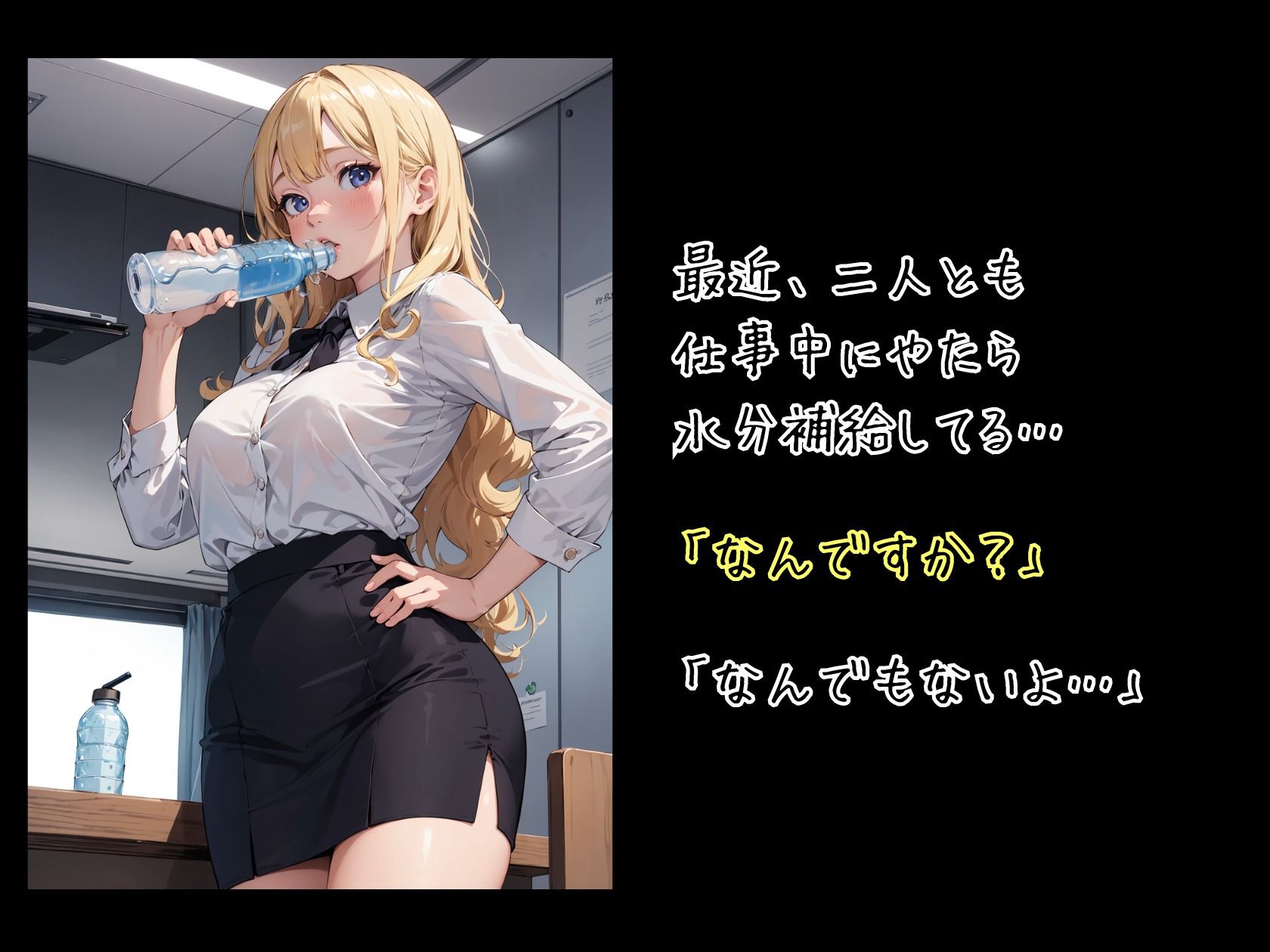 サンプル画像4:ハニートラップ ぶっかけ用CG集 OLトイレオナニー編(はちみつ本舗) [d_369949]