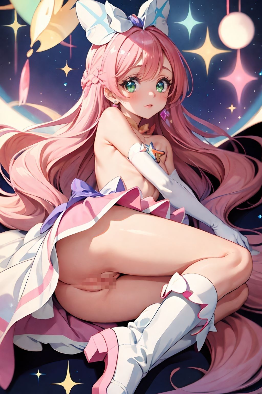 サンプル画像4:巨乳のヤンデレヒーロー(AI破壊神) [d_369984]