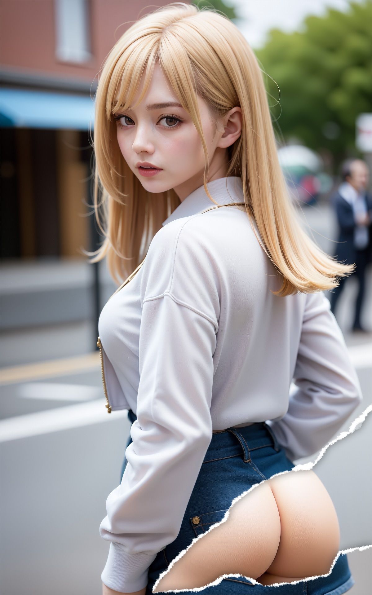 サンプル画像6:妄想撮りおろし！道端ギャル編(6TRAINER) [d_369992]