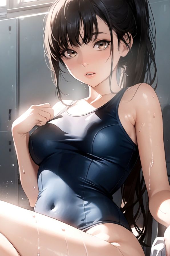 サンプル画像2:ポニーテールとスクール水着 vol.2(ミックス ステーション) [d_370119]