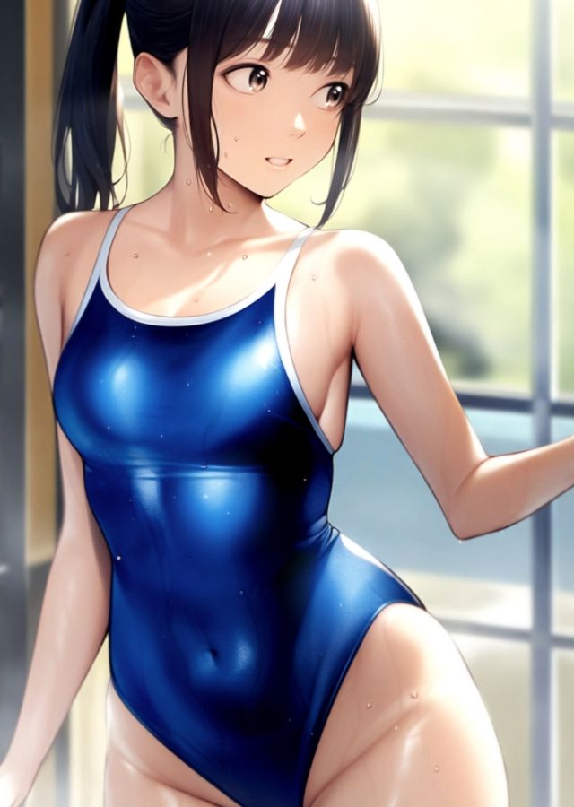 サンプル画像3:ポニーテールとスクール水着 vol.2(ミックス ステーション) [d_370119]