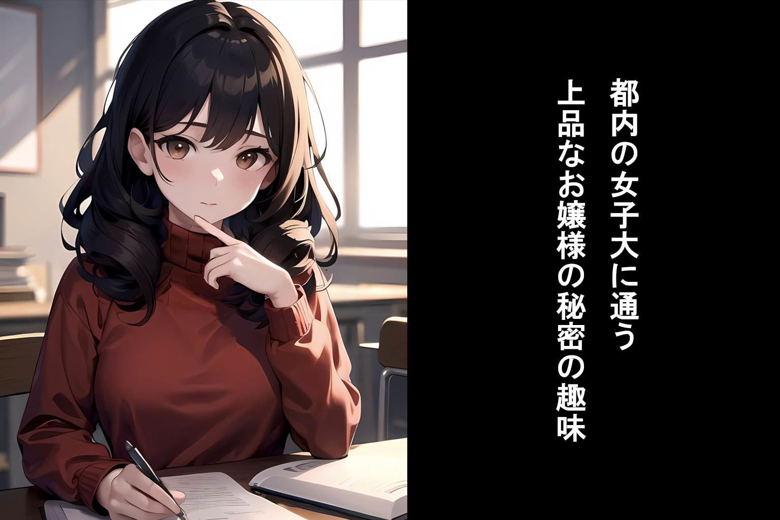 サンプル画像1:女子大に通う上品なお嬢様がド変態の露出狂だった件(NF太郎) [d_370277]