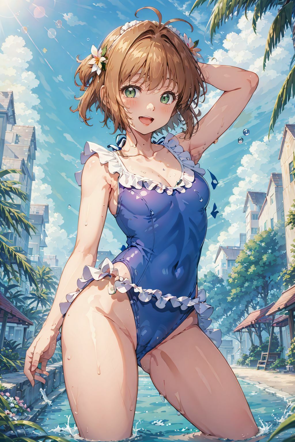 サンプル画像1:さ〇らちゃんR18同人イラスト集(ゆるふわAI) [d_370402]