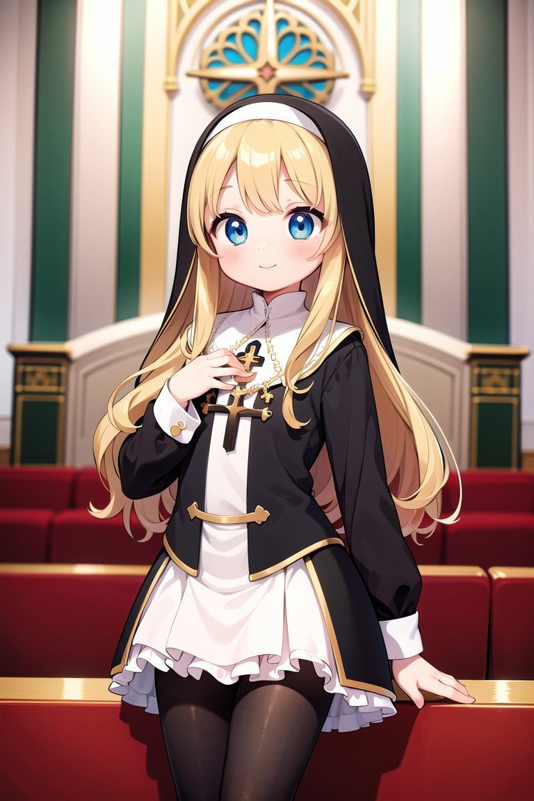 サンプル画像1:かけだし聖女ちゃん はじめての洗礼(しみしみ) [d_370415]