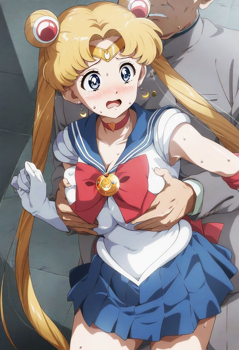 サンプル画像3:野生少女 セー〇ー〇ーン（月野〇さぎ）(わんだふぉおAI) [d_370485]