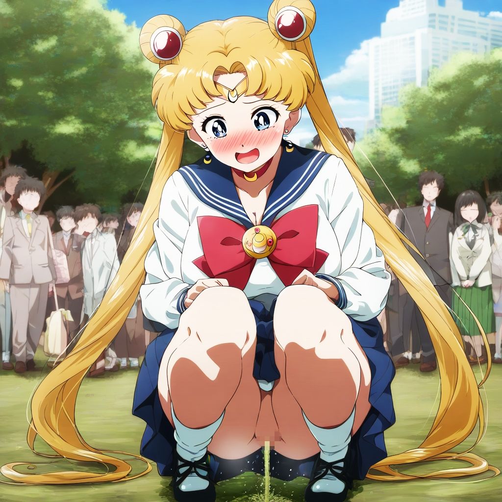 サンプル画像5:野生少女 セー〇ー〇ーン（月野〇さぎ）(わんだふぉおAI) [d_370485]