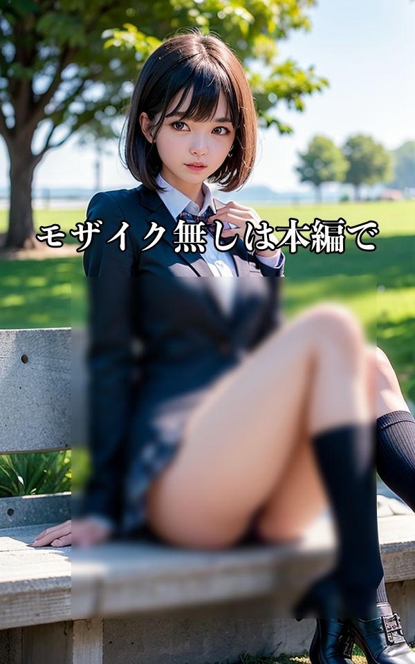 サンプル画像6:制服少◯のチラ見せパンツ(ミルクキング) [d_370516]